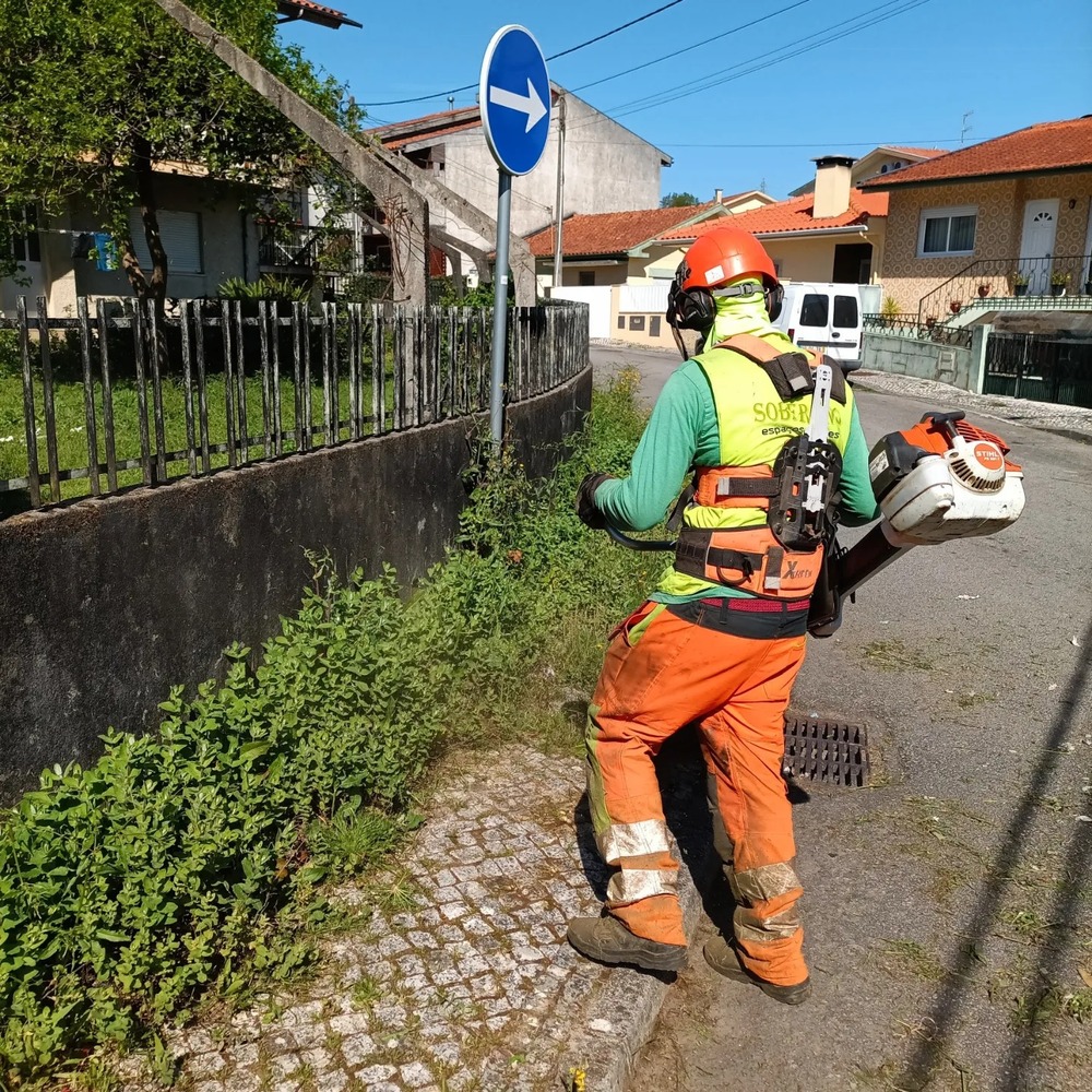 limpeza de bermas e passeios  em aveiro